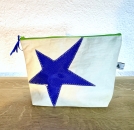 Segeltuchtäschchen mit blauem Stern